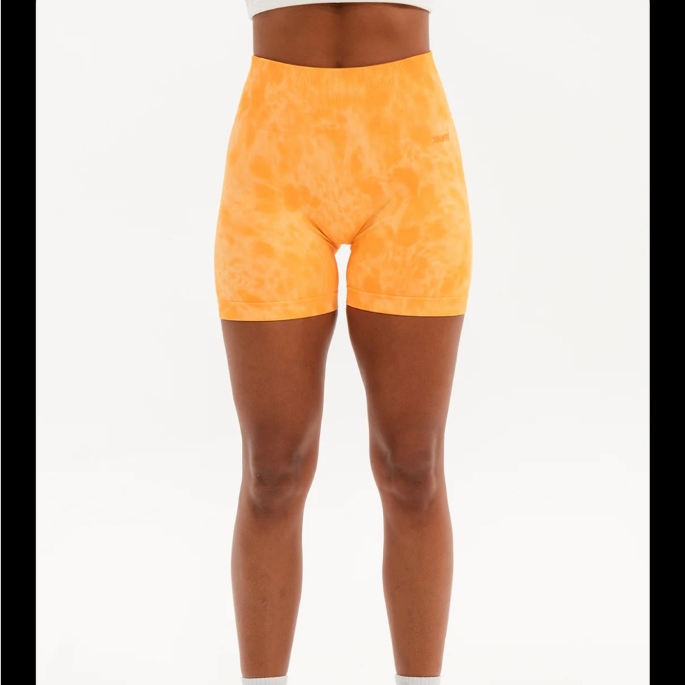 J80 cloud spandex shorts orange size small new with tags